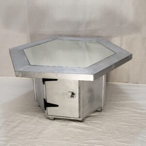 ORION SILVER HEXAGON TABLE