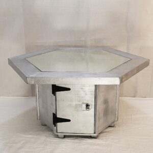 ORION SILVER HEXAGON TABLE