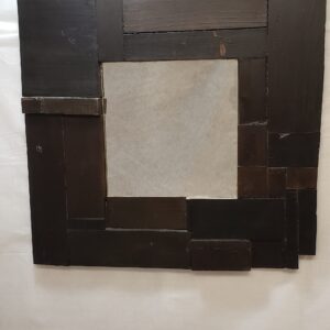 WOOD MOSAIC SMALL PUZZLE MIRROR DARK